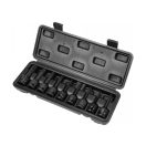 YATO Maschinen-Steckschlüsselsatz mit langem Bit, 9-teilig, Torx 1/2 Zoll, T20-T70, CrMo