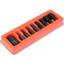 YATO Maschinen-Inbusbit-Set 9-teilig 1/2" 6-19 mm Steckschlüsseladapter