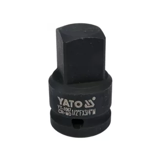   YATO Maschinen-Steckschlüssel-Adapter 1/2" -> 3/4" CrMo