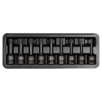   YATO Machine Langbit-Steckschlüsselsatz 9-teilig Ribe 1/2" RM5-RM14 CrMo