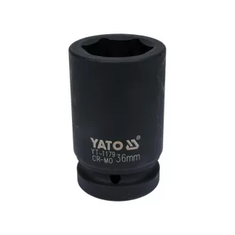 YATO Maschinenlanger Steckschlüssel 1" 36 mm CrMo