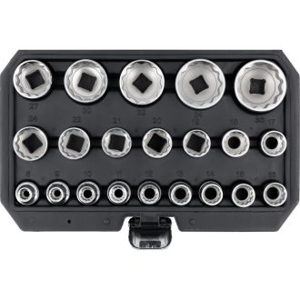 YATO Steckschlüsselsatz 1/2" 21-teilig 8-36 mm