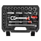 YATO Steckschlüsselsatz 60-teilig 1/2" 1/4" CrV