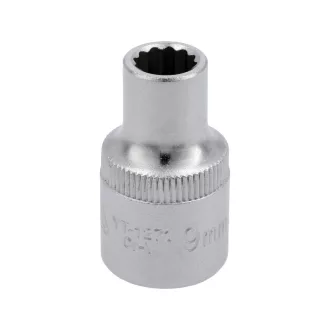 YATO Steckschlüssel 12 abgewinkelt 1/2" 9 mm CrV