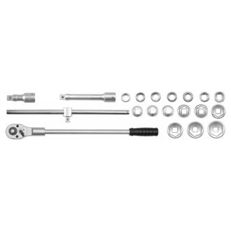 YATO Steckschlüsselsatz 20-teilig 3/4" 19-50 mm CrV