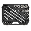 YATO Steckschlüsselsatz 3/4" 21-teilig 21-50 mm CrV