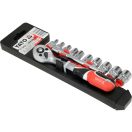 YATO Steckschlüsselsatz 12-teilig 1/4" 4-13 mm CrV