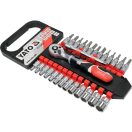 YATO Steckschlüsselsatz 28-teilig 1/4" 4-13 mm CrV