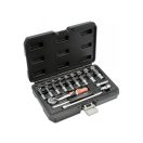 YATO Steckschlüsselsatz 23-teilig 1/4" 4-13 mm CrV