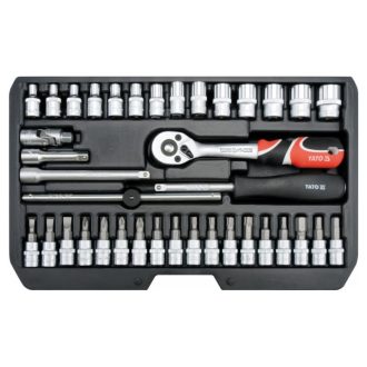 YATO Steckschlüsselsatz 38-teilig 1/4" 3,5-14 mm CrV