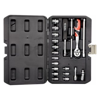 YATO Steckschlüsselsatz 20-teilig 1/4" 3,5-14 mm CrV