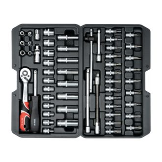 YATO Steckschlüsselsatz 56-teilig 1/4" 4-13 mm CrV