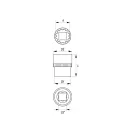 YATO Steckschlüssel Spline 1/2" 8 mm CrV