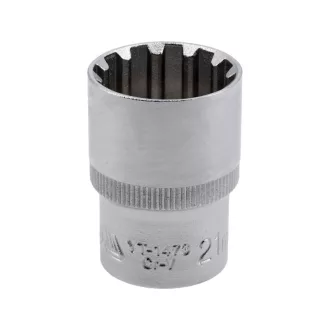 YATO Steckschlüssel Spline 1/2" 21 mm CrV