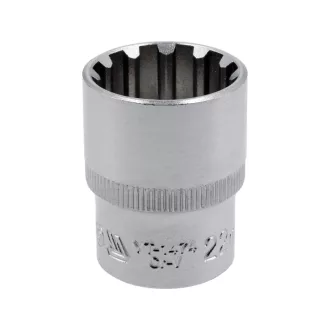 YATO Steckschlüssel Spline 1/2" 22 mm CrV