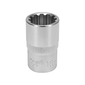 YATO Steckschlüssel Spline 1/2" 16 mm CrV