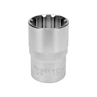 YATO Steckschlüssel Spline 1/2" 19 mm CrV