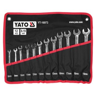 YATO Ratschen-Schwenk-Gabelringschlüssel-Set 12-teilig