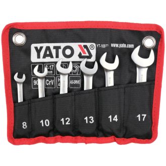 YATO Ratschen-Kombinationsschlüsselsatz 6-teilig