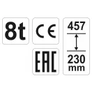 YATO Hydraulikhebebühne 8t