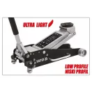 YATO Hydraulische Krokodilhebebühne 2,5 t Doppelkolben Aluminium