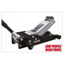 YATO Hydraulischer Krokodilheber 2,5T, niedriges Profil, Doppelkolben