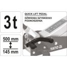 YATO Hydraulische Krokodilhebebühne 3,0 t mit Schnellhubpedal