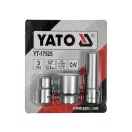 YATO 3-teiliger Steckschlüsselsatz für Bosch VE Einspritzpumpe 1/2" CrV