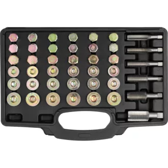 YATO Ölablass- Schraubengewindereparatur-Set 114-teilig