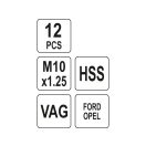 YATO Bremssattel-Reparatursatz 12-teilig (VAG, Ford, Opel)