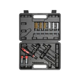   YATO Einspritzventil-Reinigungsset 19-teilig 1/4" Edelstahl, Kunststoff, Kupferbürsten