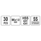 YATO Gewindereparatur-Set 30-teilig M6 1 mm