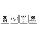 YATO Gewindereparaturset 30-teilig M10 1,5 mm