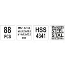 YATO Gewindereparatursatz 88-teilig M6-M8-M10