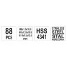 YATO Gewindereparatursatz 88-teilig M6-M8-M10