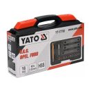 YATO Bremssattelgewinde-Reparatursatz 16 Teile M19x1,25 mm HSS