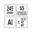 YATO Gehrungsschere mit einstellbaren Winkeln 245 mm