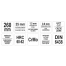 YATO Plattenschneideschere 260 mm links CrMo