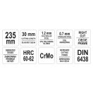 YATO Plattenschneideschere 235 mm Rechtshänder