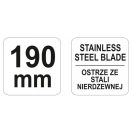 YATO Technische Schere 190 mm Edelstahl