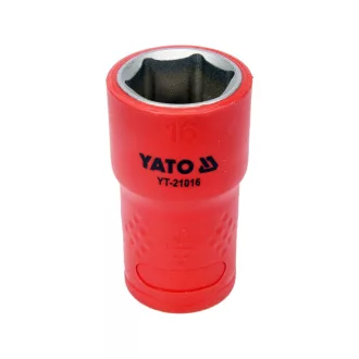 YATO Isolierter Steckschlüssel 3/8" 16 mm 1000 V CrV