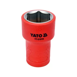 YATO Isolierter Steckschlüssel 3/8" 18 mm 1000 V CrV