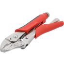 YATO Gebogene selbstsperrende Zange 140 mm mit gummiertem Griff