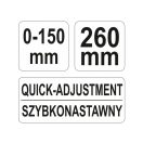 YATO Klemmstange selbstsichernde Zange 260 mm