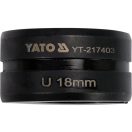 YATO Crimpeinsatz für Crimpzange YT-21735 U-Typ 18 mm