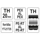 YATO Crimp-Einsatz YT-21735 für TH-Typ Crimpzange 20 mm