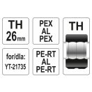YATO Krimp-Einsatz YT-21735 für Krimpzange TH-Typ 26 mm