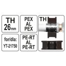 YATO Krimpeinsatz YT-21750 für Krimpzange TH-Typ 26 mm