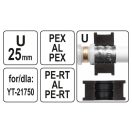 YATO Crimp-Einsatz YT-21750 für Crimpzange U-Typ 25 mm