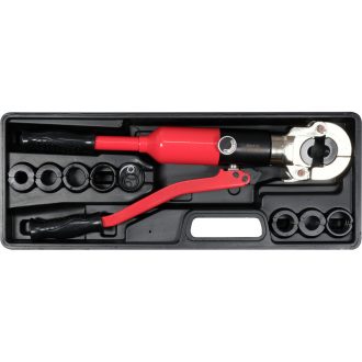 YATO Crimp-Set 9-teilig für Pex-Al-Pex-Rohre